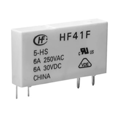 Hongfa Europe GMBH PCB Power Relay 12V dc Coil 6A Switching Current SPDT HF41F-012-ZS