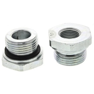 Parker Hydraulic Straight Threaded Reducer Male/Female G Stainless Steel Zinc Plated RI1EDX1/2CF