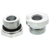 Parker Hydraulic Straight Threaded Reducer Male/Female G Stainless Steel Zinc Plated RI1EDX1/2CF