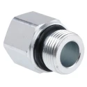Parker Hydraulic Straight Threaded Reducer Male G, Steel, Hose Inside Diameter 0.75 in RI3/4EDX1/2CF