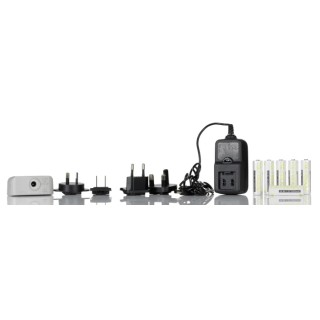 Megger Battery Charger for 1.5V Alkaline and NiMH AA Batteries, 6-Cell Capacity MIT400