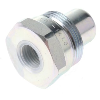 Hi-Force Steel Hydraulic Quick Connect Coupling Male NPT 3/8 in, 700 bar CM1