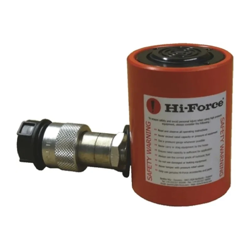 Hi-Force Portable Low Height Hydraulic Cylinder Single Acting 10 t Capacity 40 mm Stroke Length HLS101