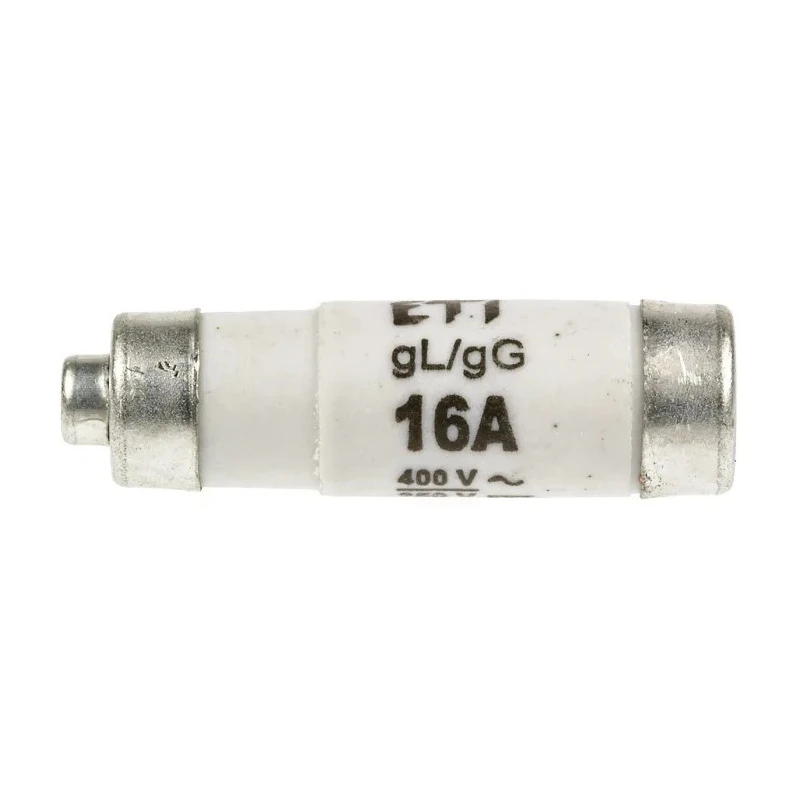 ETI 16A 400V AC D01 Neozed Fuse, Ceramic Body, Grey Cap, 50mm Length, E14 Thread Size 2211005