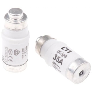 ETI 35A, 400V AC D02 Neozed Fuse E18 Thread Size Ceramic Body D-fuse Series 2212003