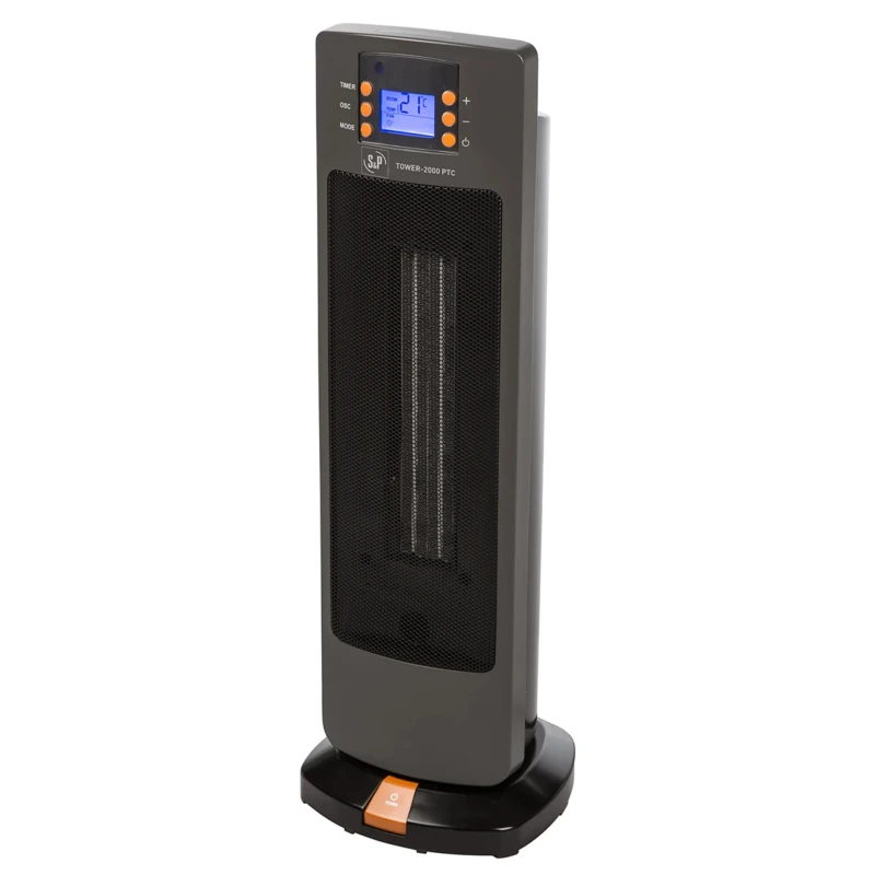 Soler&Palau Ceramic Tower Fan Heater 2 kW, Floor Mount, 230V, Type C EU Plug 670102 - TOWER 2000 PTC