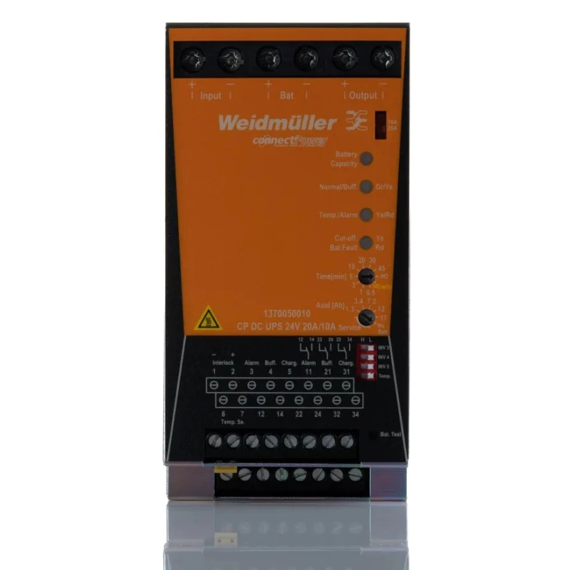 Weidmüller Control Unit Battery Module for use with Power Supplies 1370050010 24V DC Screw Connections