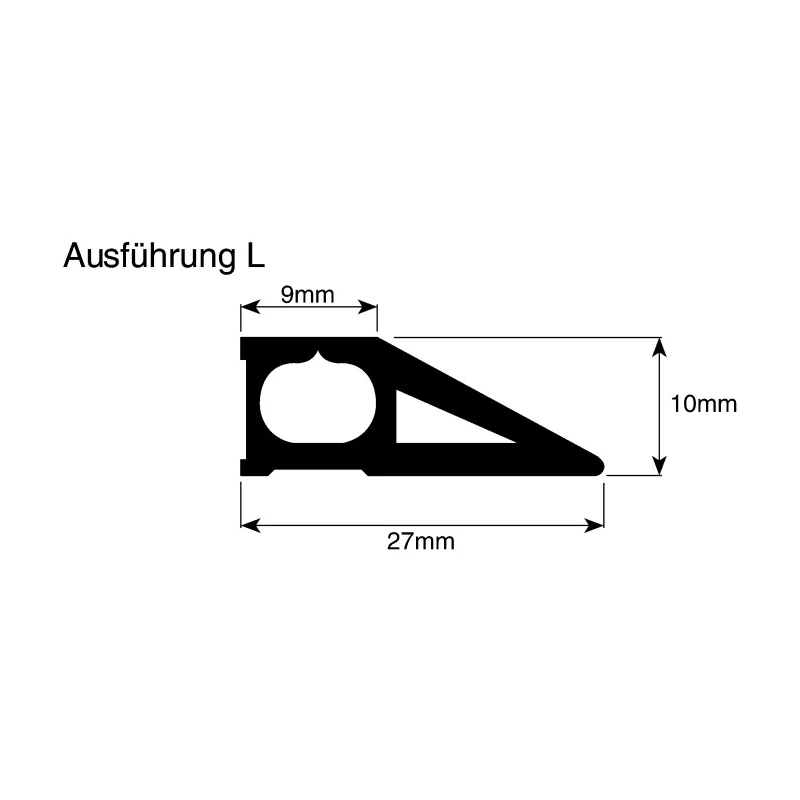 RS PRO 9 m Length Grey Cable Cover Cable Protector 27 mm Width RS PRO 26100315