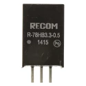 Recom Switching Regulator Through Hole 3.3V DC Output Voltage 72V DC Input 500mA Output Current R-78HB3.3-0.5