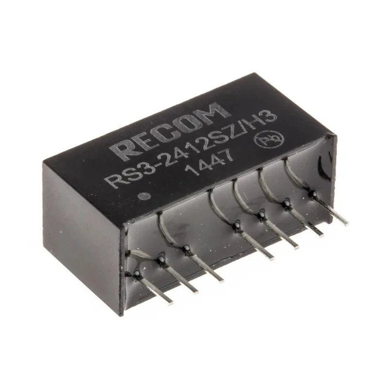 Recom DC/DC Converter 12V DC Output, 250 mA, 3W Power, 9-27V DC Input, Through Hole Mount RS3-2412SZ/H3