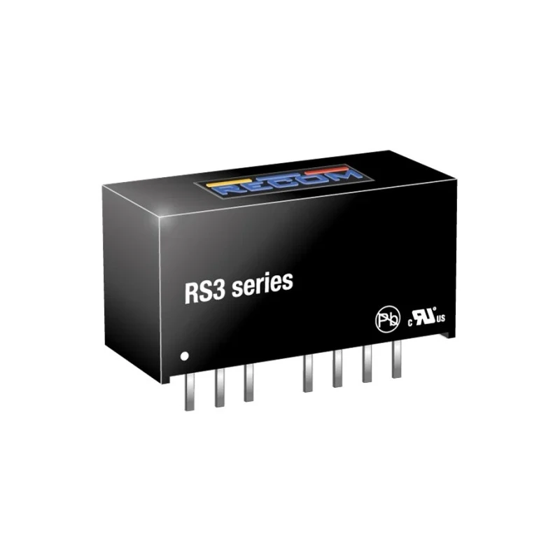 Recom DC/DC Converter 12V DC Output, 250 mA, 3W Power, 9-27V DC Input, Through Hole Mount RS3-2412SZ/H3