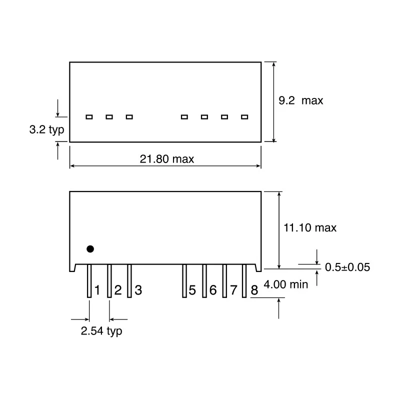 Recom DC/DC Converter 12V DC Output, 250 mA, 3W Power, 9-27V DC Input, Through Hole Mount RS3-2412SZ/H3