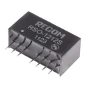 Recom DC/DC Converter 12V DC Output, 83mA, 1W, 9V-18V DC Input, Through Hole SIP Package, Max Operating Temp 85°C RSO-1212S