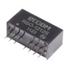 Recom DC/DC Converter 12V DC Output, 83mA, 1W, 9V-18V DC Input, Through Hole SIP Package, Max Operating Temp 85°C RSO-1212S