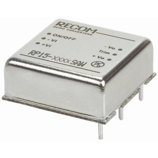 Recom DC/DC Converter 3.3V DC Output 4A, 36V DC Input, 15W, Through Hole, +85°C Max Temp RP15
