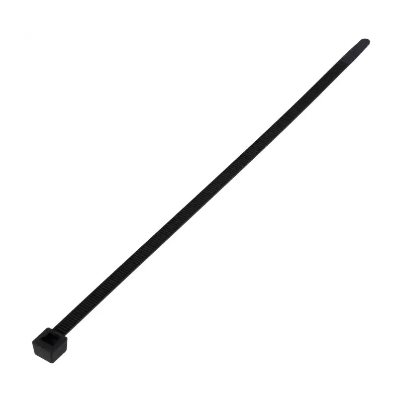 HellermannTyton Releasable Cable Tie Black Polyamide 66 200 mm x 4.6 mm Tensile Strength 200N 115-02200 RELK2R-PA66-BK
