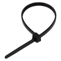 HellermannTyton Releasable Cable Tie Black Polyamide 66 200 mm x 4.6 mm Tensile Strength 200N 115-02200 RELK2R-PA66-BK