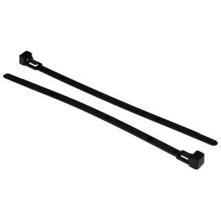 HellermannTyton Cable Tie Releasable Black Polyamide 66 180 mm x 6.5 mm 150N Tensile Strength 115-00027 REL180-PA66-BK