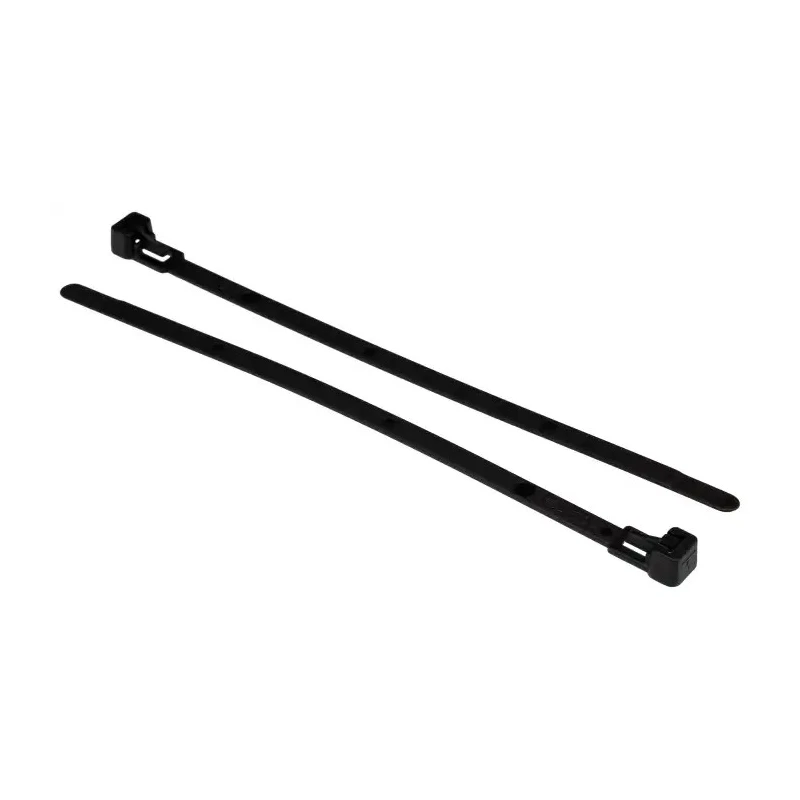 HellermannTyton Cable Tie Releasable Black Polyamide 66 180 mm x 6.5 mm 150N Tensile Strength 115-00027 REL180-PA66-BK