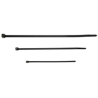 HellermannTyton Cable Tie Non-Releasable 2.5mm Width Black Polyamide 66 HT JAR1 CABLE TIE JAR BK TIES