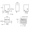 Recom Switching Regulator Through Hole 5V DC Output Voltage 72V DC Maximum Input Voltage 500mA Output Current R-78HB5.0-0.5