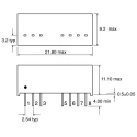 Recom Through-Hole DC/DC Converter RS-2409SZ/H3, 9V DC Output, 222 mA, 36V DC Input, 2W Power, SIP Package