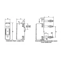 Eaton Rail Mount Fuse Holder 63A Current Rating, 1 Pole, Ceramic Body, 660V AC, Front Connected CM63F