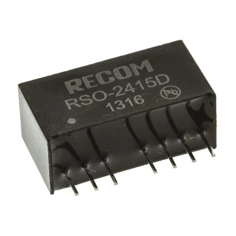 Recom DC/DC Converter 15V DC Output 34 mA, 18-36V DC Input, 1W Through Hole RSO-2415D