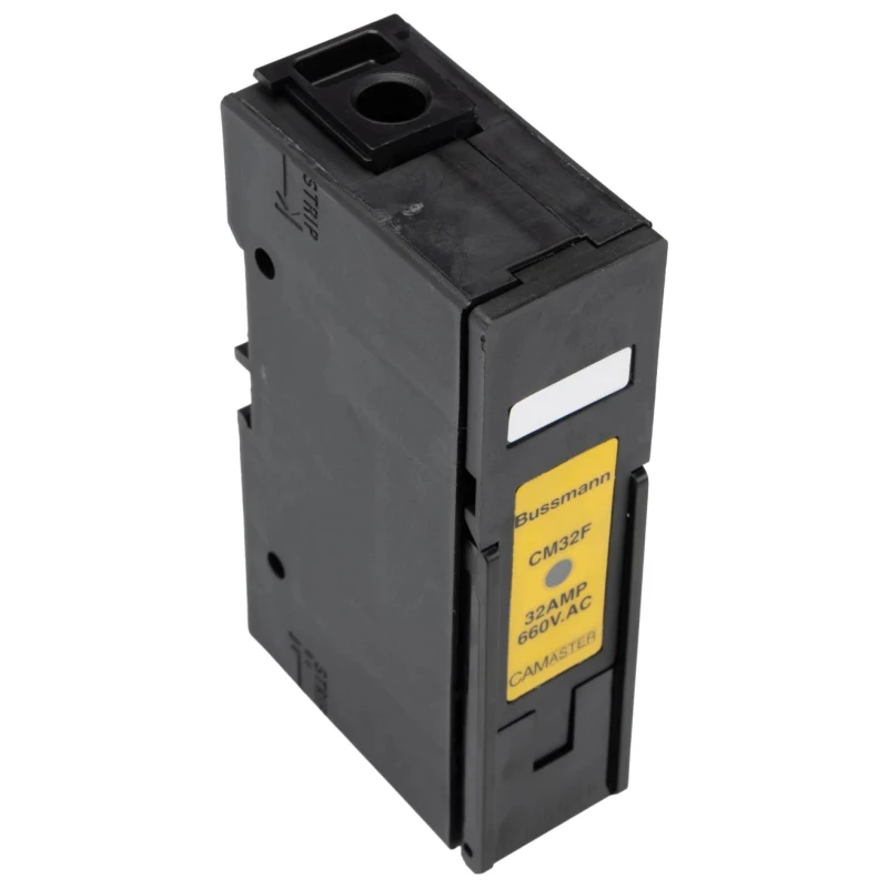Eaton 32A Rail Mount Fuse Holder, 1 Pole, Front Connected, Silver Plated Copper Contacts, 660V AC CM32F