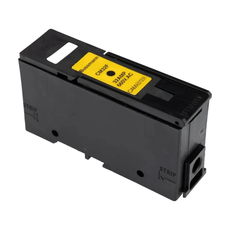 Eaton 32A Rail Mount Fuse Holder, 1 Pole, Front Connected, Silver Plated Copper Contacts, 660V AC CM32F