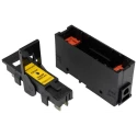 Eaton 32A Rail Mount Fuse Holder, 1 Pole, Front Connected, Silver Plated Copper Contacts, 660V AC CM32F