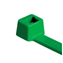 HellermannTyton Cable Tie, Non-Releasable, 100 mm x 2.5 mm, Green, Polyamide 66, T18R Series 111-01815 T18R-PA66-GN