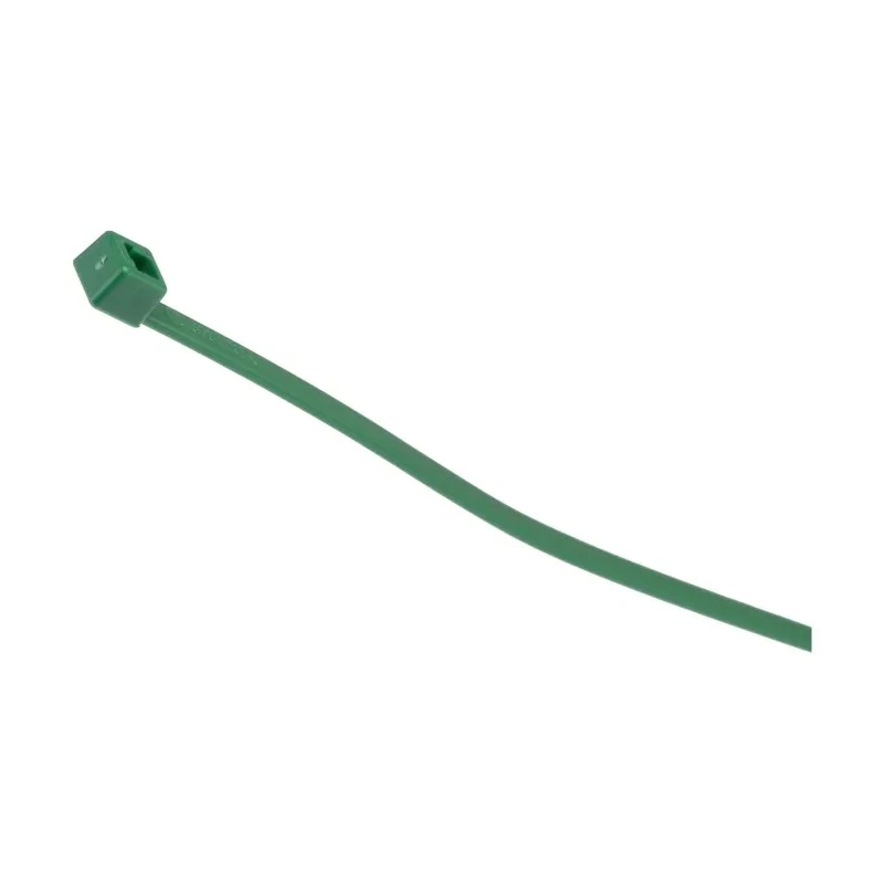 HellermannTyton Cable Tie, 150 mm Length x 3.5 mm Width, Green Polyamide 66, Series T, Model 111-03014 T30R-PA66-GN