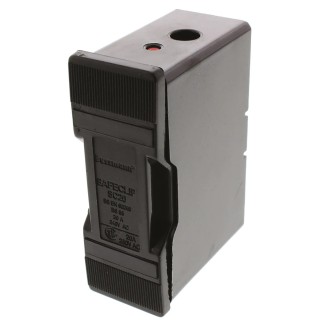 Eaton 20A Rail Mount Fuse Holder, 1P-Pole, 550V AC Front Connected Terminal SC20H