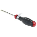 Facom Slotted Screwdriver 5.5 mm Tip Width, 100 mm Blade Length, 209 mm Overall Length AT5.5X100
