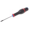 Facom Standard Screwdriver with PZ1 Tip, 75 mm Blade Length, 184 mm Overall Length, Bi-Material Handle ATD1X75