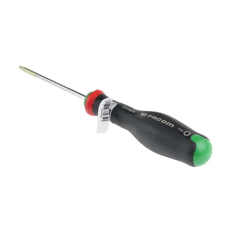 Facom Standard Torx & Torx Plus Screwdriver, T10 Tip, 75 mm Blade, 184 mm Overall ATX10X75