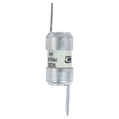 Eaton 6A British Standard Fuse E1 240V AC High Rupture Capacity HRC Fuse SSD6