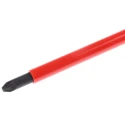 Facom Insulated Screwdriver PZ2 Tip 125 mm Blade, Bi-Material Handle, Silicon Carbide Steel Blade, VDE/1000V ATD2X125VE