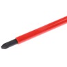 Facom Insulated Screwdriver PZ2 Tip 125 mm Blade, Bi-Material Handle, Silicon Carbide Steel Blade, VDE/1000V ATD2X125VE