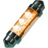 JKL Components LED Car Bulb Festoon Shape Yellow 12V dc 20mA 2lm LE-0603-02Y