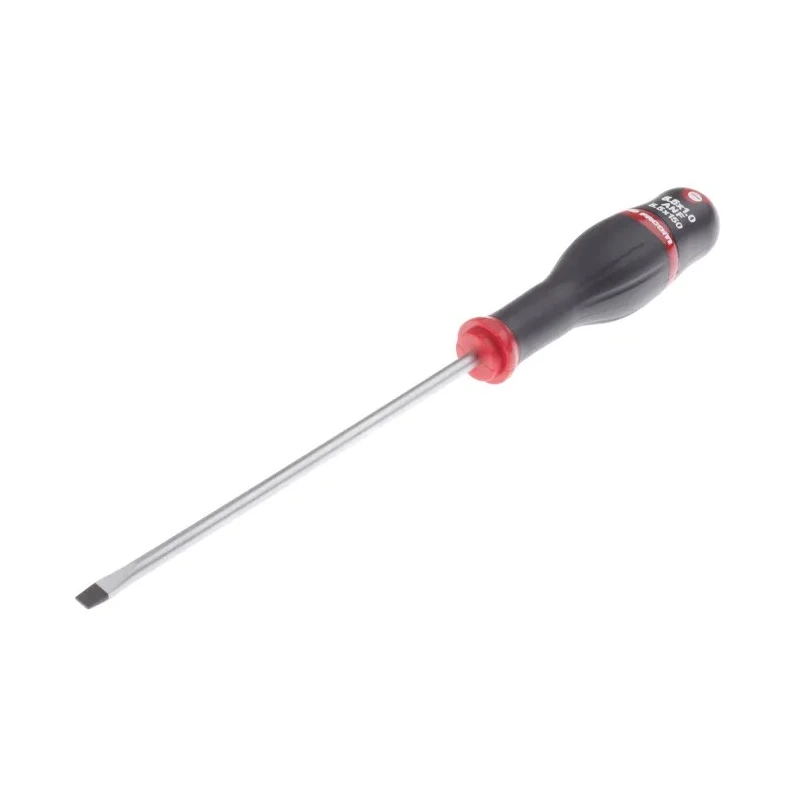Facom Standard Slotted Screwdriver 150 mm Blade, 259 mm Overall Length, Insulated Bi-Material Handle ATF5.5X150