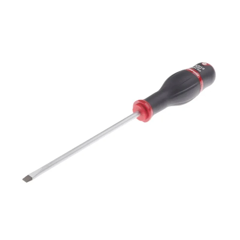 Facom Slotted Screwdriver, 150 mm Blade, 270 mm Overall, Insulated, Bi-Material Handle ATF6.5X150