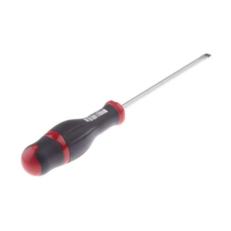 Facom Slotted Screwdriver, 150 mm Blade, 270 mm Overall, Insulated, Bi-Material Handle ATF6.5X150