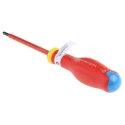 Facom Insulated Screwdriver, PZ1 Tip, 100 mm Blade, VDE/1000V Approved, Bi-Material Handle ATD1X100VE