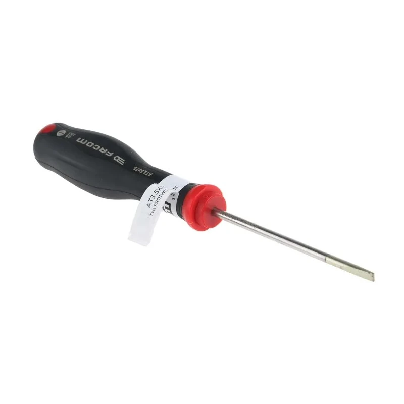 Facom Slotted Screwdriver with 75 mm Blade, 178 mm Overall Length AT3.5X75