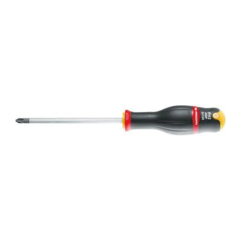 Facom Philips Screwdriver with PH3 Tip, 150 mm Blade, 275 mm Overall Length, Bi-Material Handle, Silicon Carbide ATWPH3X150