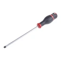 Facom Slotted Screwdriver with 200 mm Blade and 325 mm Overall Length, Insulated Bi-Material Handle ATF8X200