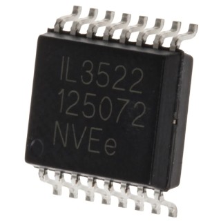 NVE Digital Non-Inverting Line Transceiver IC, 16-Pin SOIC, 3-5V Supply, 60mA Output IL3522E