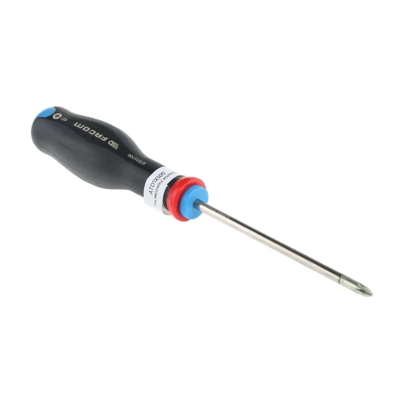 Facom Pozidriv Screwdriver, PZ1 Tip, 100 mm Blade, 209 mm Overall ATD1X100